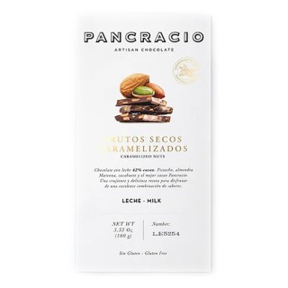 Tableta Pancracio Chocolate con Frutos Secos Caramelizados